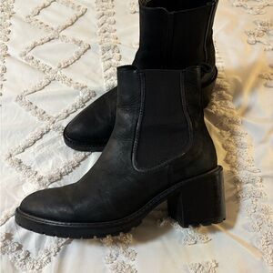 Thursday Boot Company Black Leather Chelsea boots
